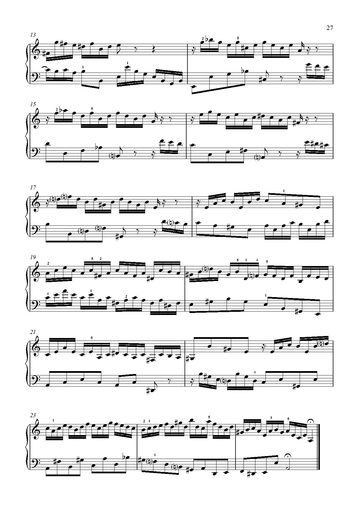 Invention No. 13 sheet music — page 2