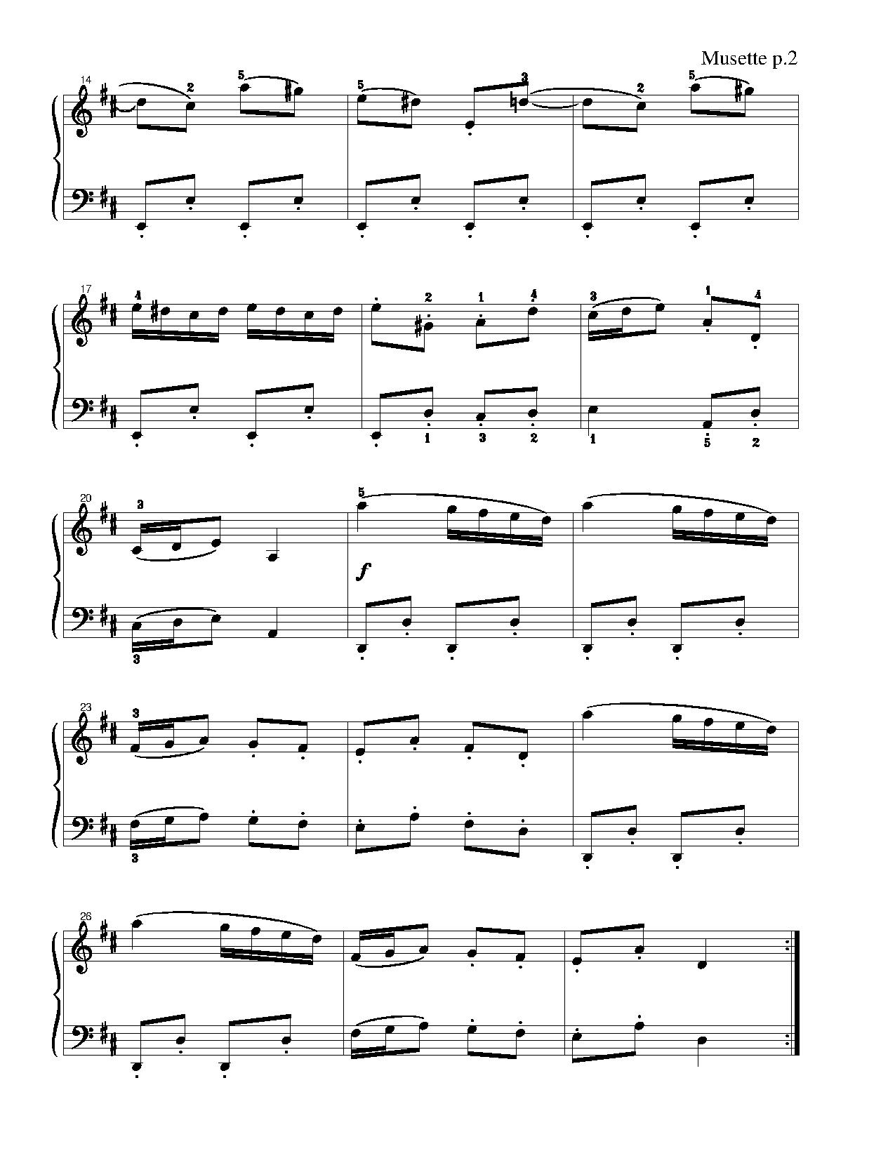 Musette sheet music — page 2