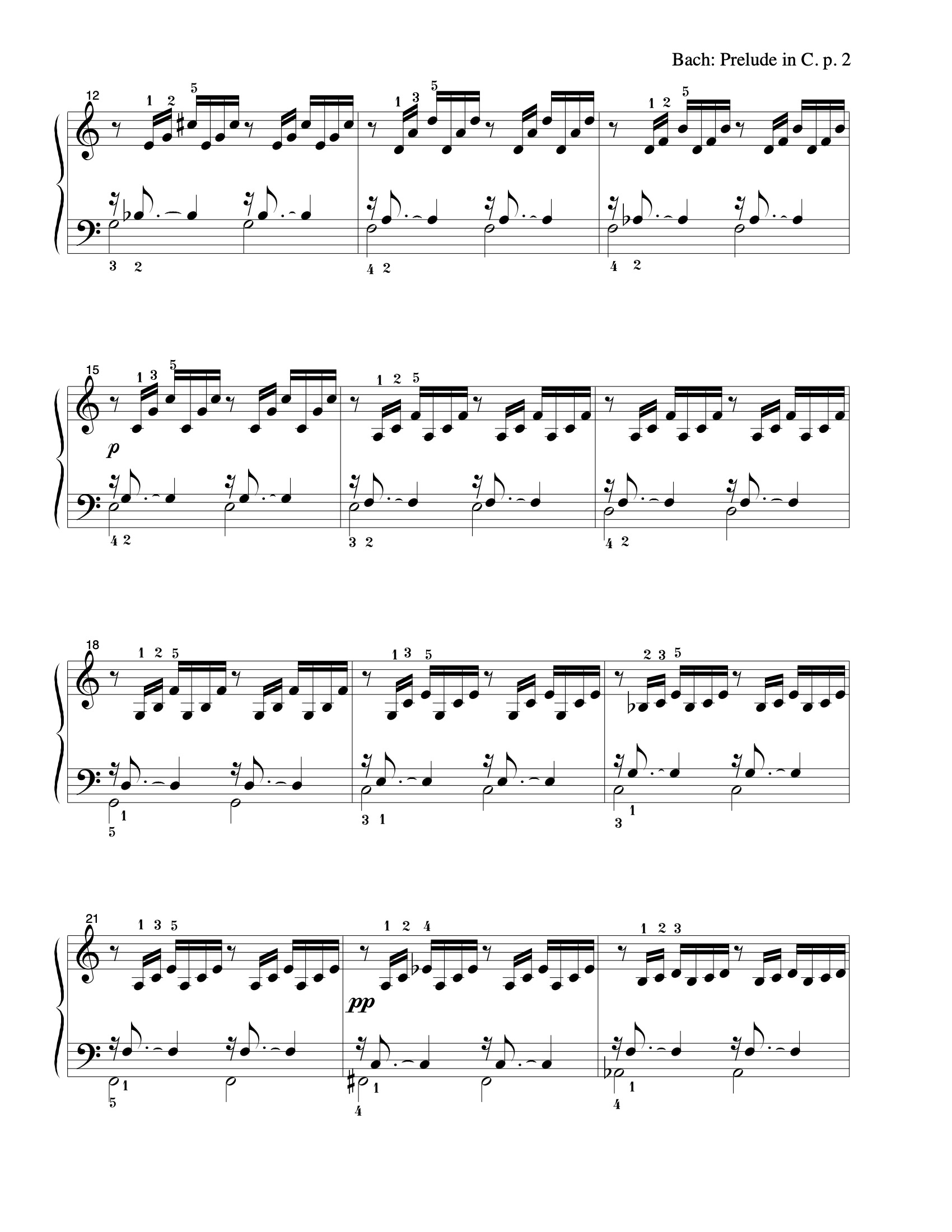 Prelude I in C sheet music — page 2