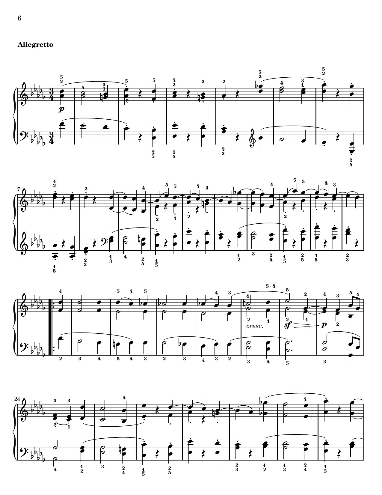 Sonata No. 14, Op. 27, No. 2 sheet music — Movement II