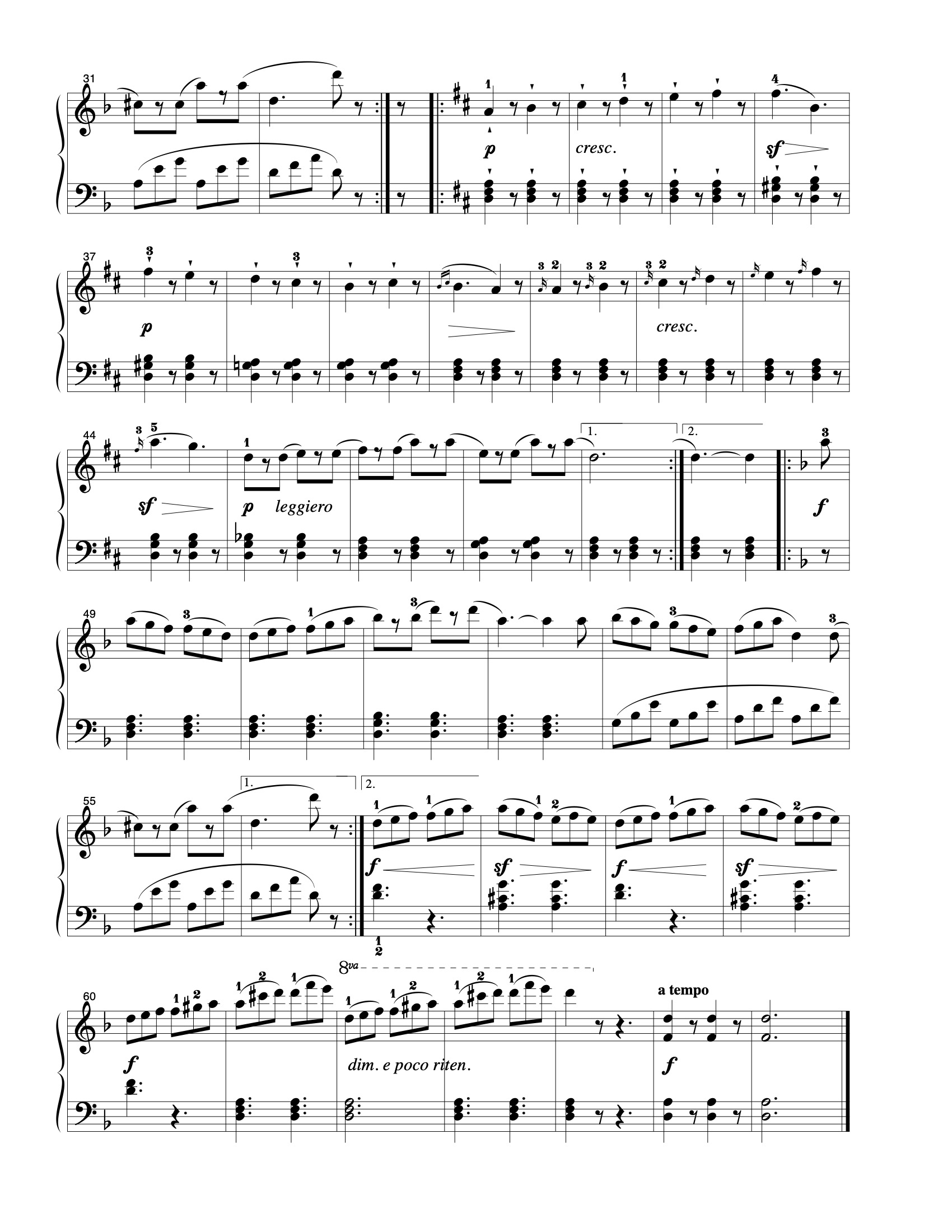 La Tarantella sheet music — page 2