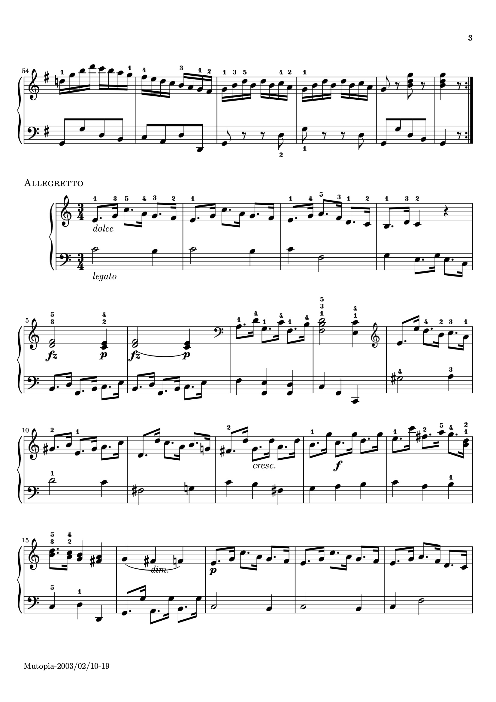 Sonatina Op. 36, No. 2 sheet music — Movement II