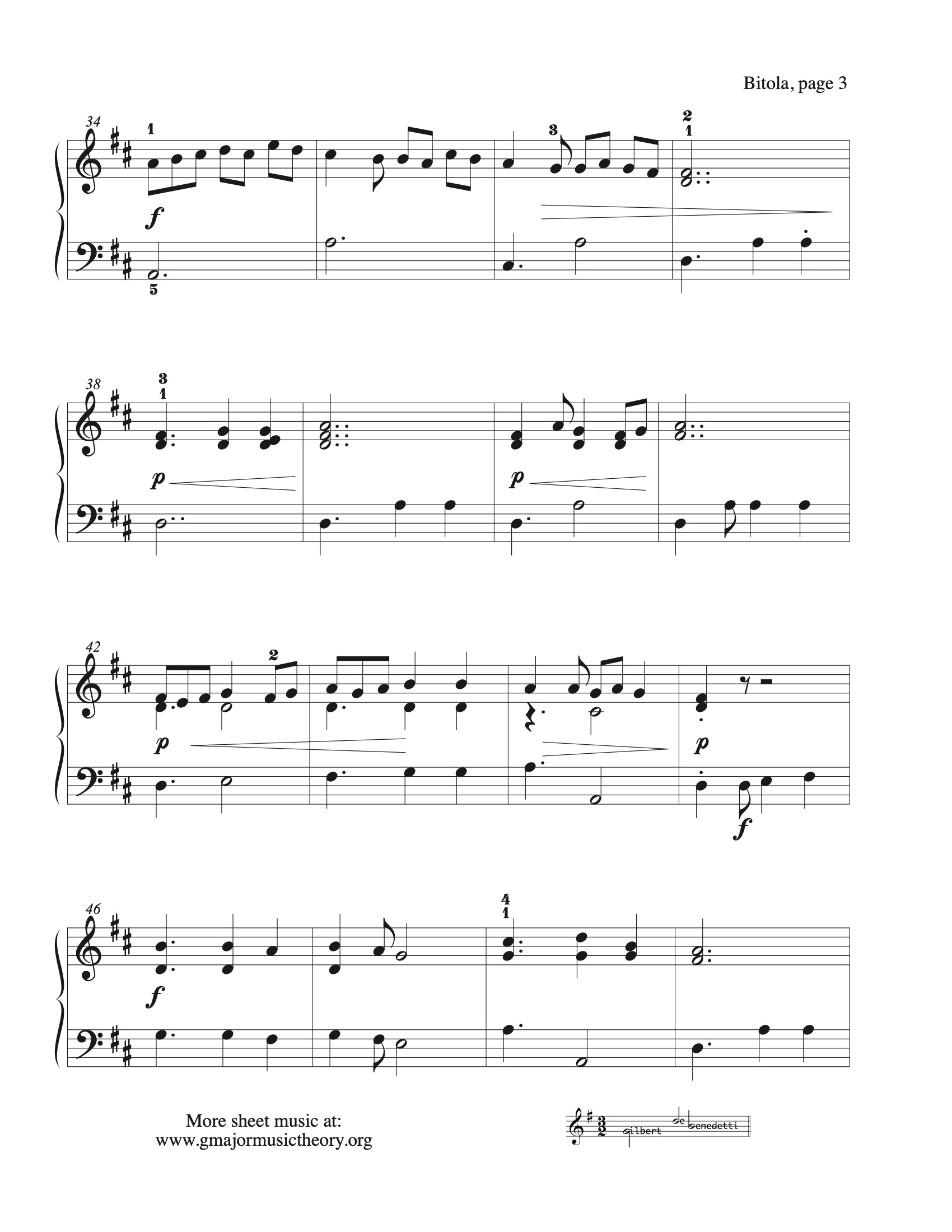 Bitola sheet music — page 3