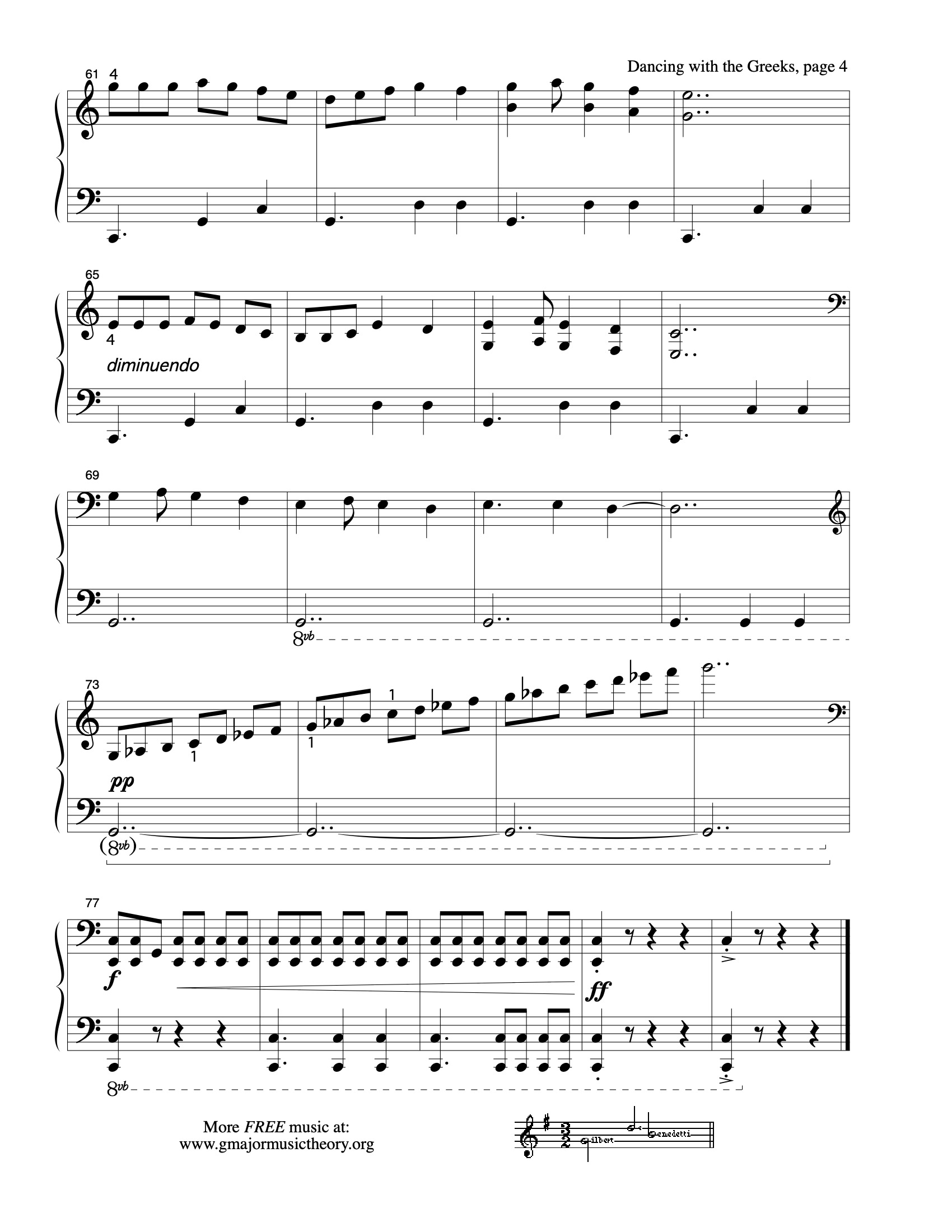 Greek Festival sheet music — page 4