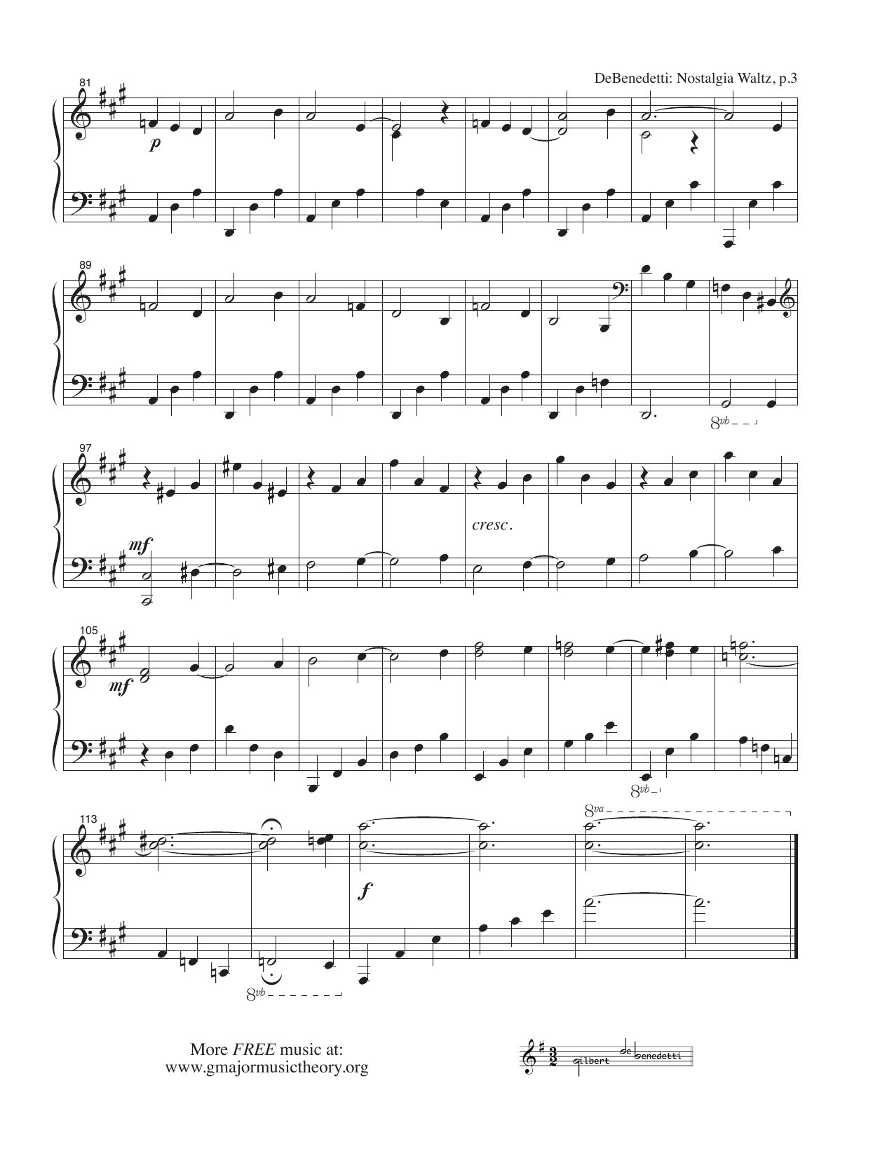 Nostalgia Waltz sheet music — page 3