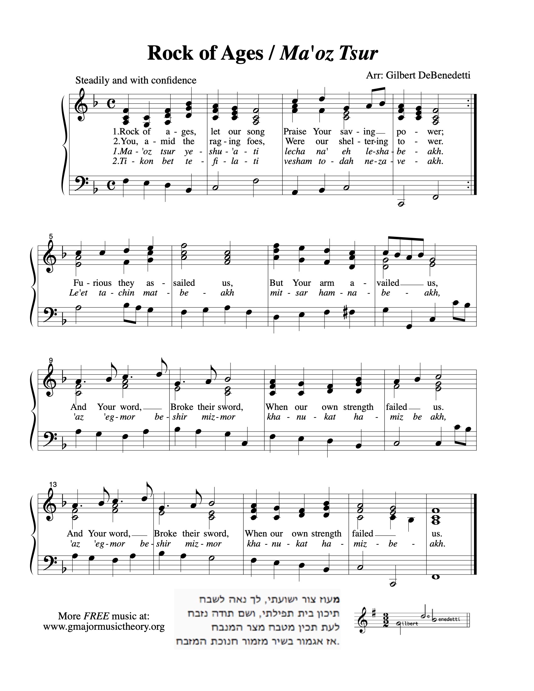 Rock of Ages sheet music