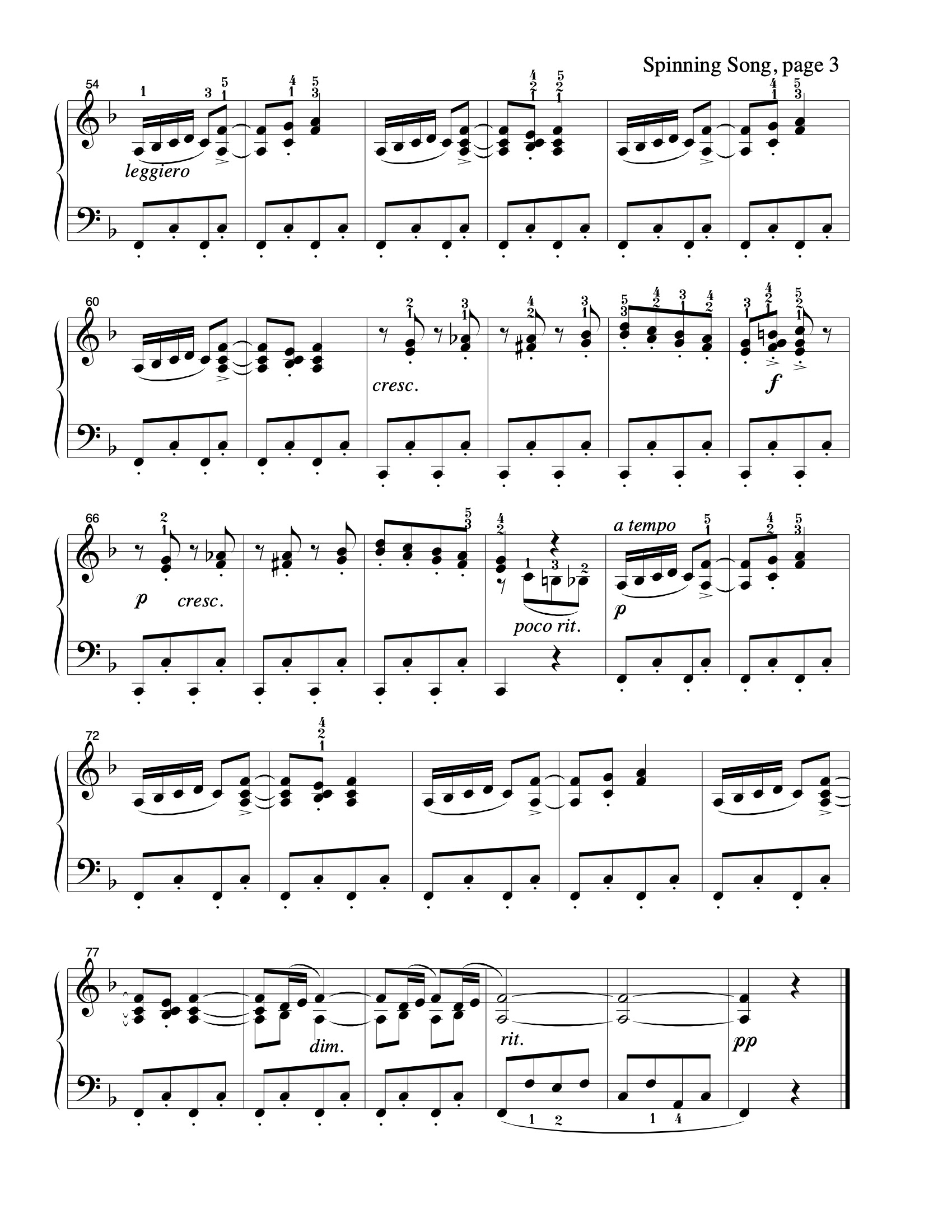 Spinning Song sheet music — page 3