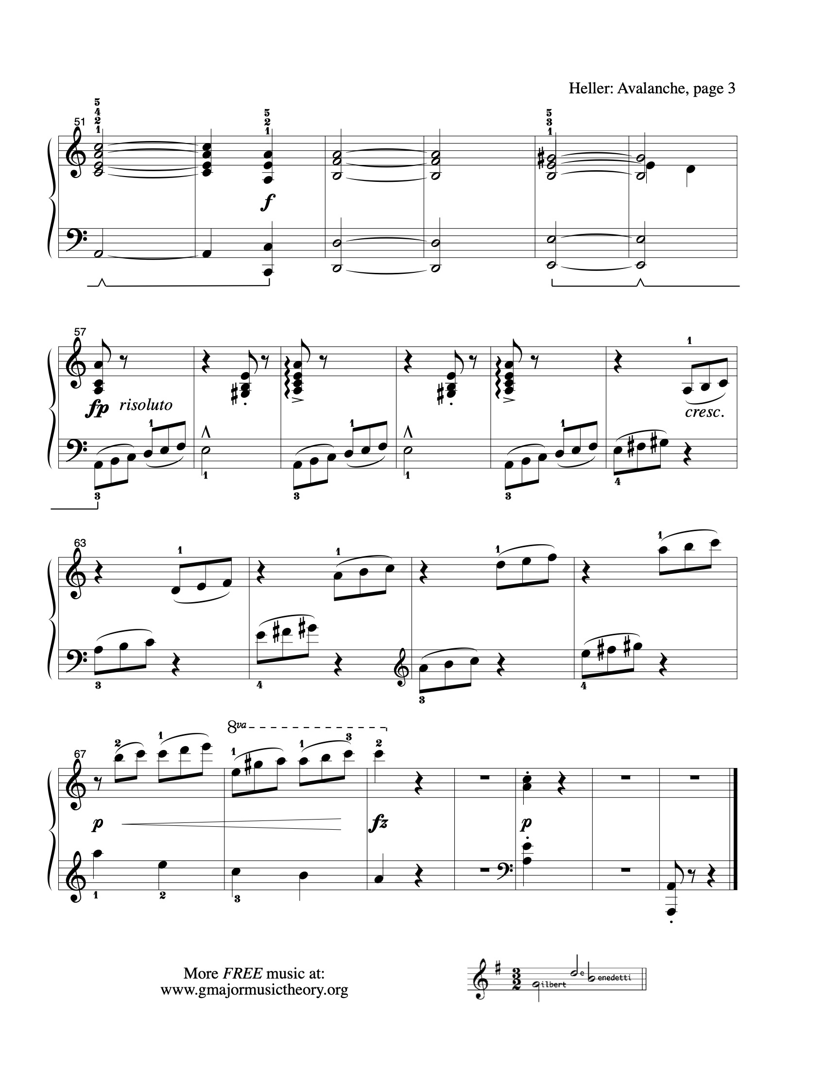 Avalanche sheet music — page 3