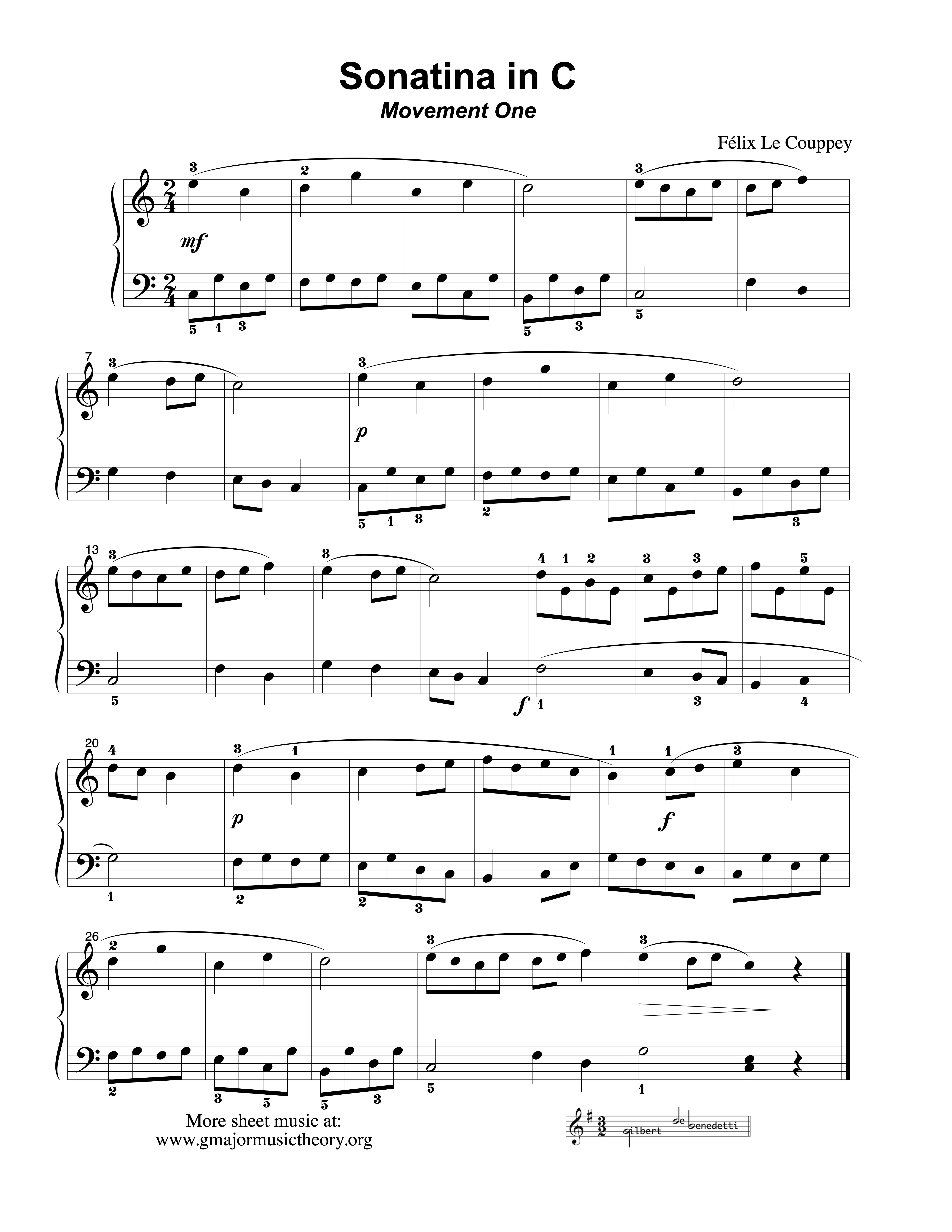 Sonatina in C sheet music