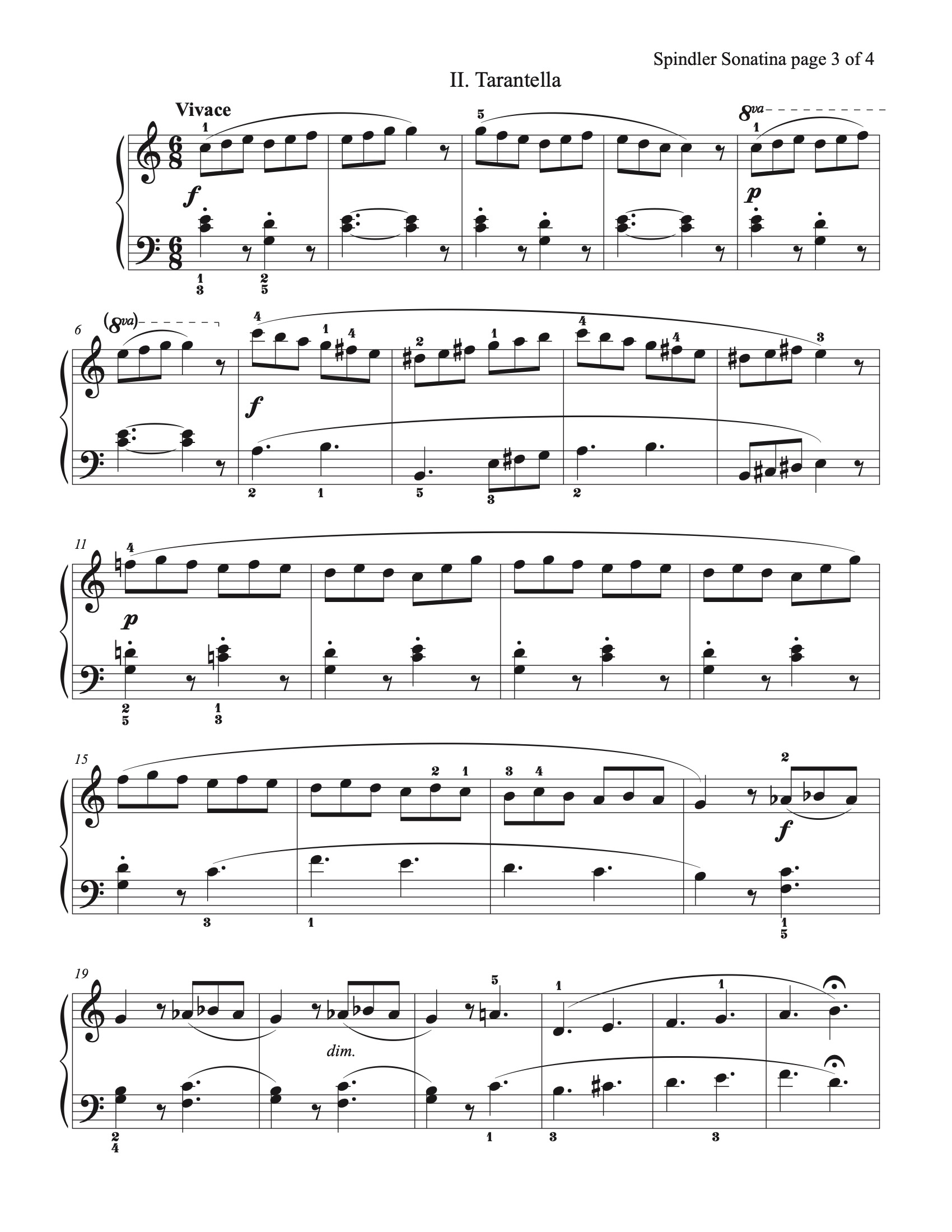 Sonatina Op. 157, No. 1 sheet music — Movement II
