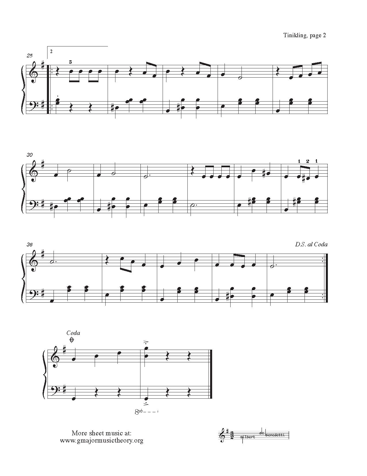 Tinikling sheet music — page 2