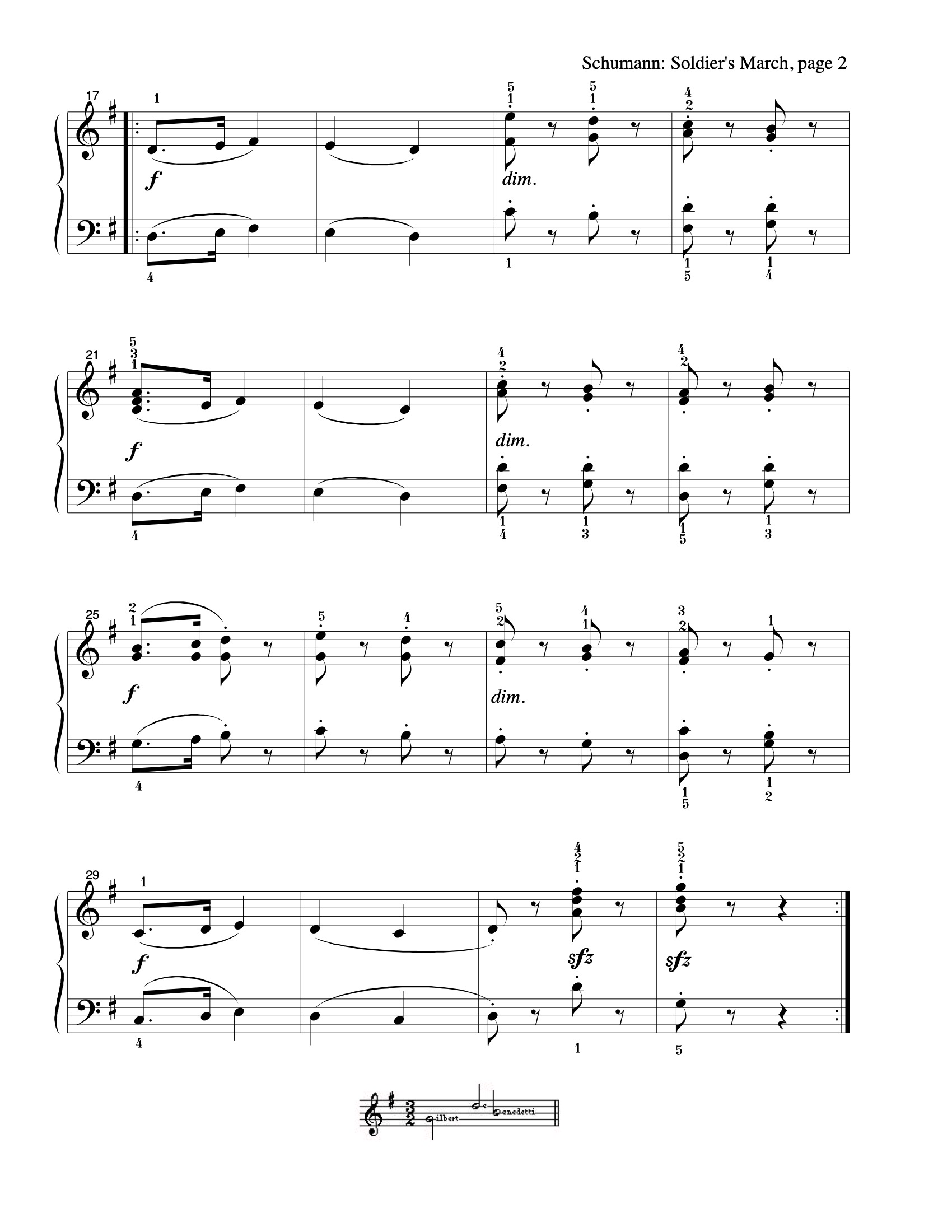 Soldier's March sheet music — page 2
