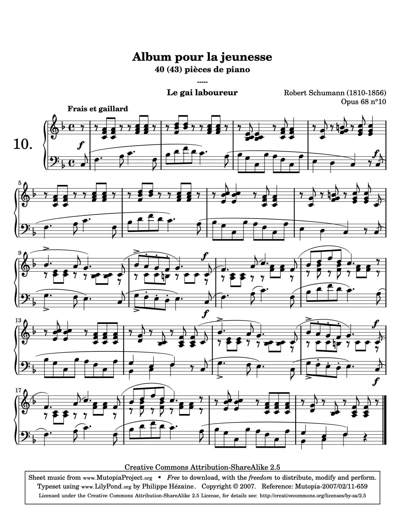 The Happy Farmer sheet music