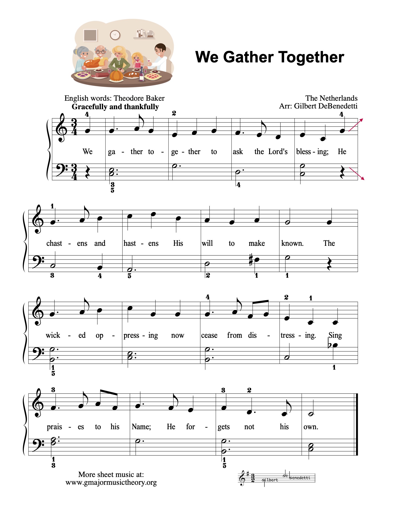 We Gather Together sheet music